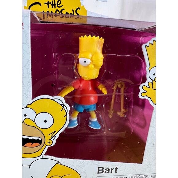 NEW Jakks Pacific The Simpsons Wave 2 Bart with Slingshot - Picture 2 of 8